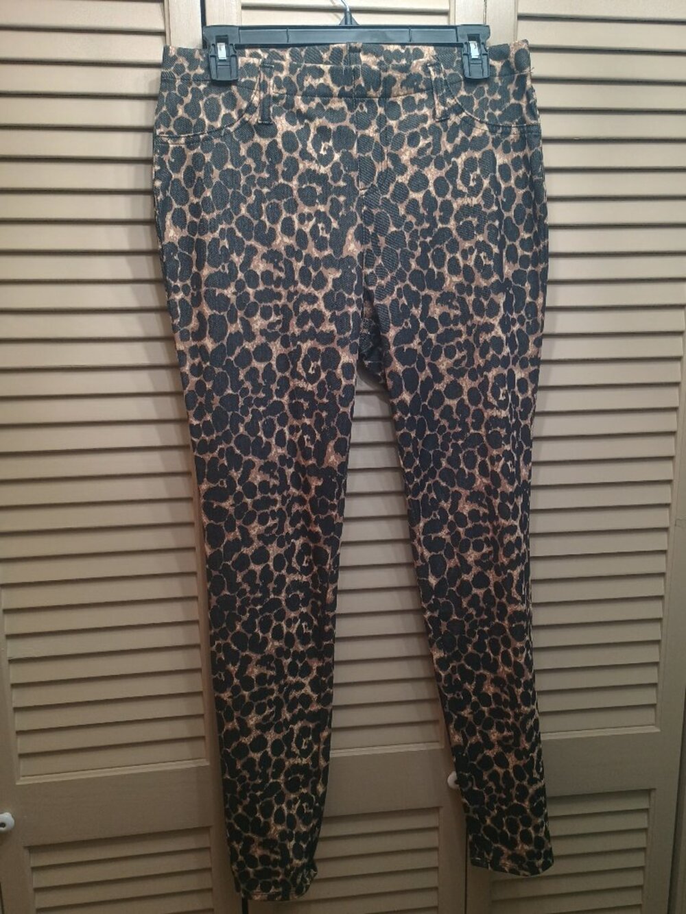 Faded Glory Leopard Print Skinny Jeans Sz M (8-10)